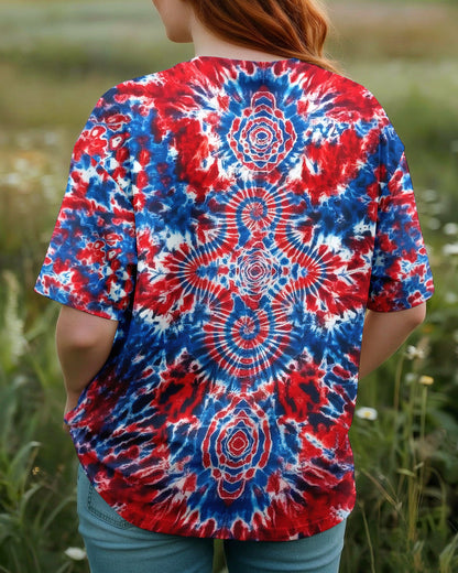 RED WHITE AND BLUE MUSHROOM ALL OVER PRINT - TYLN0104262