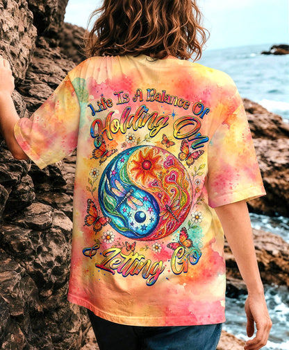 LIFE IS A BALANCE YINYANG SUN MOON ALL OVER PRINT - TLHG0405261