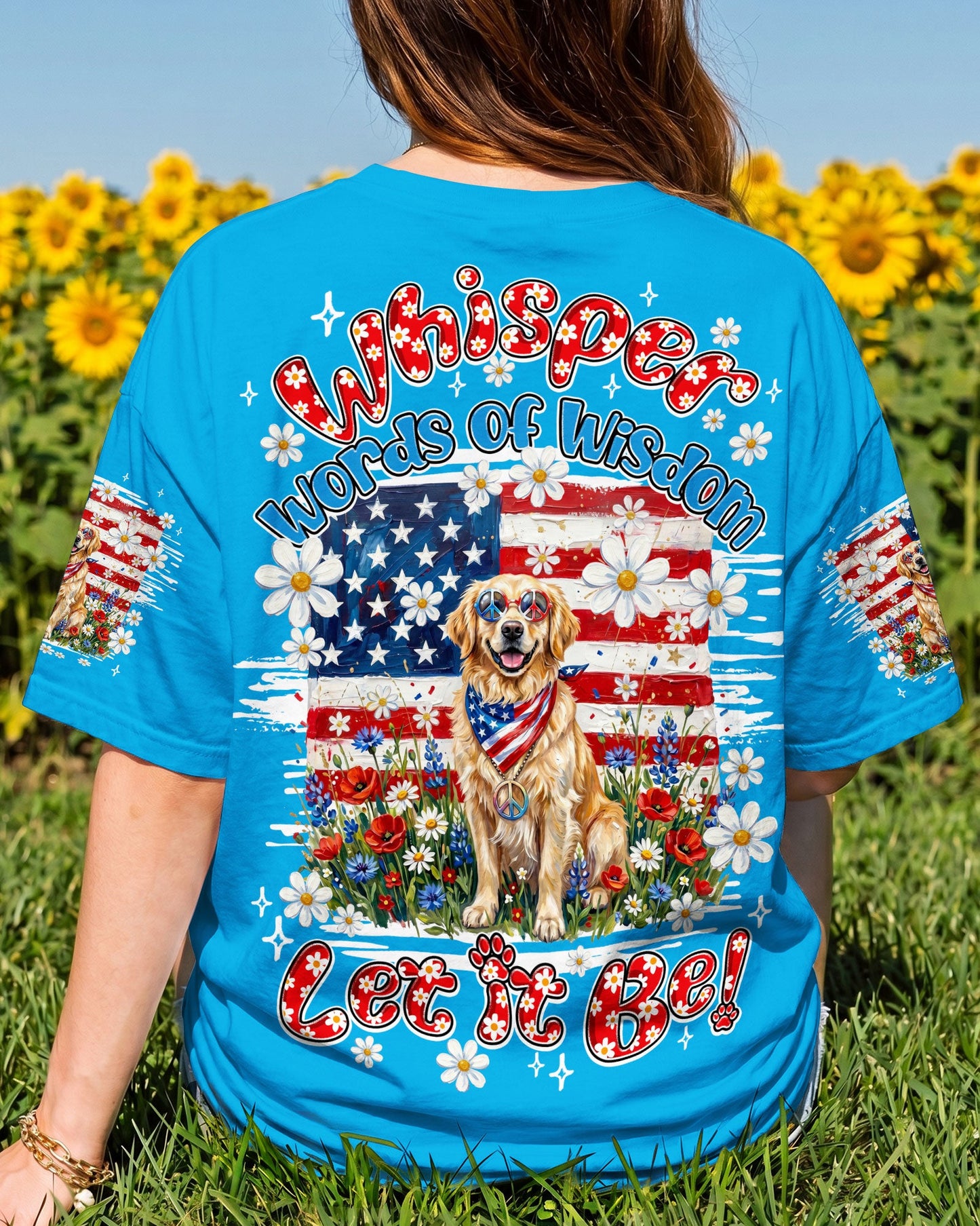 WHISPER WORDS OF WISDOM LET IT BE GOLDEN RETRIEVER DOG ALL OVER PRINT - TY2304262
