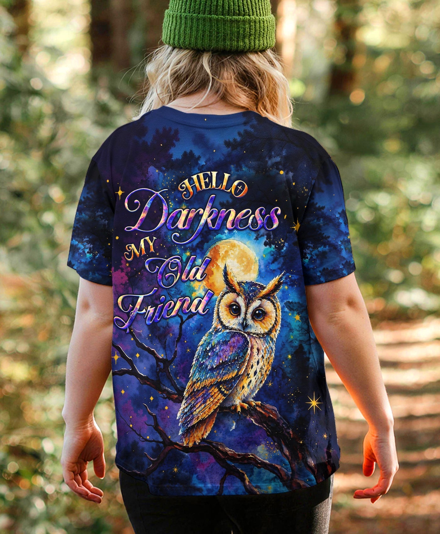 HELLO DARKNESS MY OLD FRIEND OWL ALL OVER PRINT  - TLHG2404263