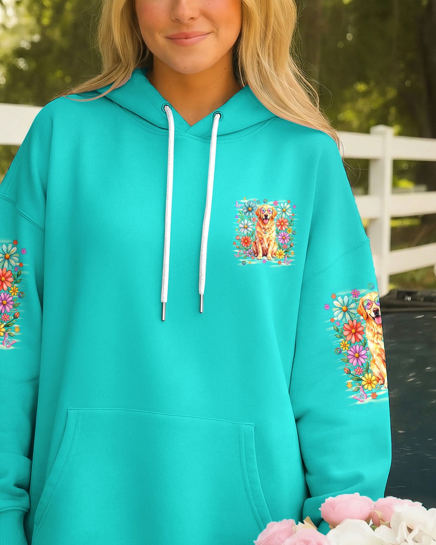 DON'T WORRY BE HAPPY GOLDEN RETRIEVER ALL OVER PRINT - TYLN0405262