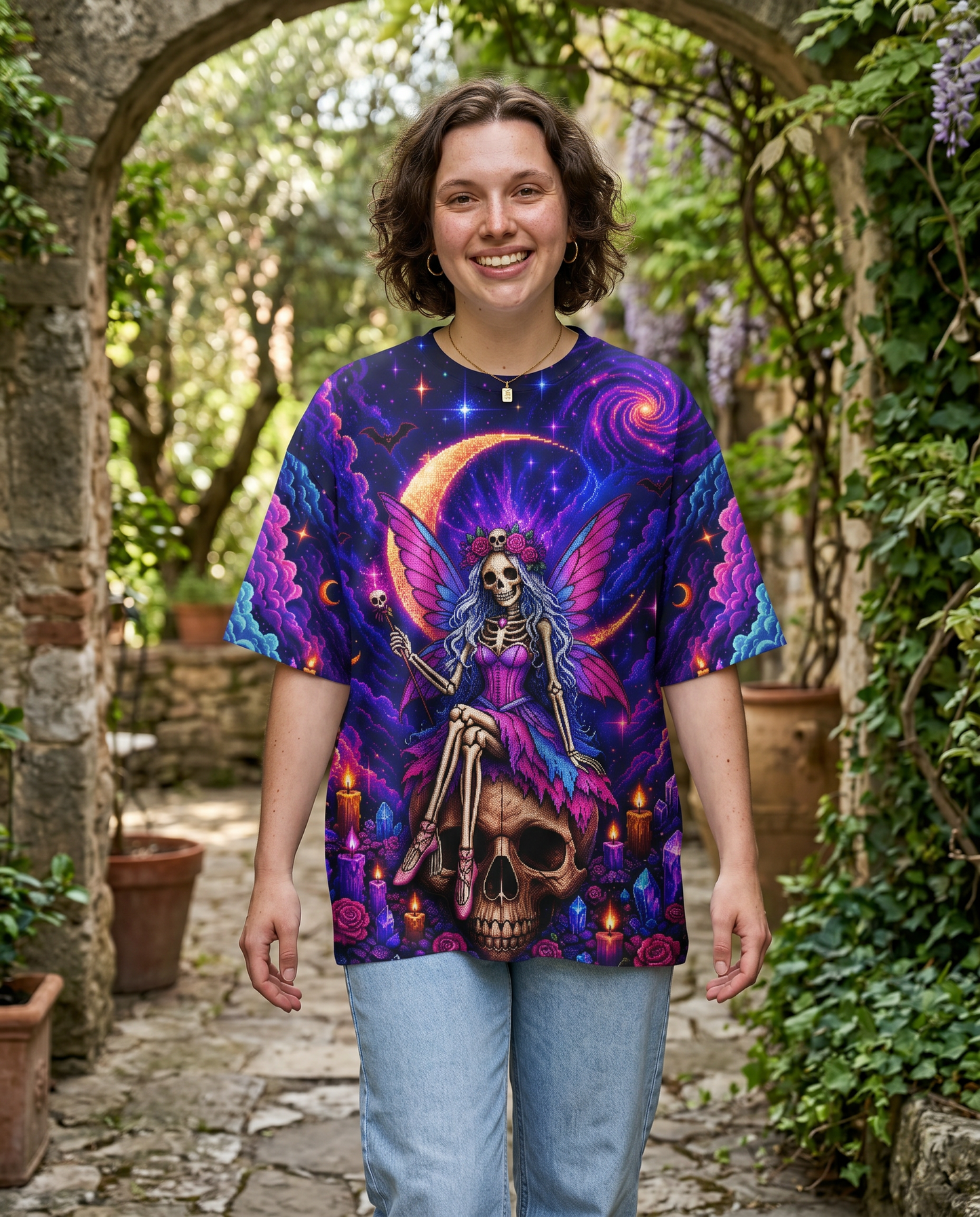 KARMA FAIRY SKELETON PIXEL ALL OVER PRINT – KMTM2605261