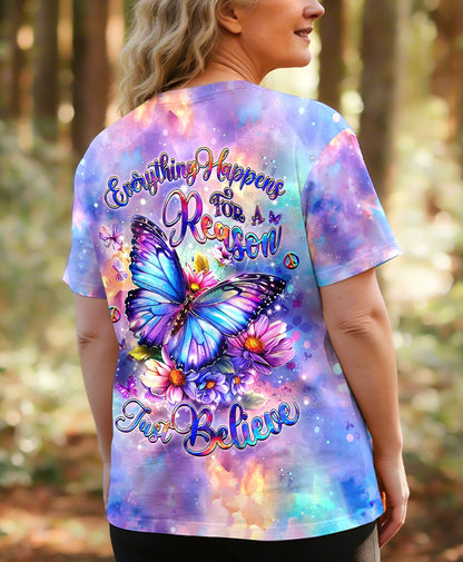 JUST BELIEVE BUTTERFLY ALL OVER PRINT  - TLHG0505263