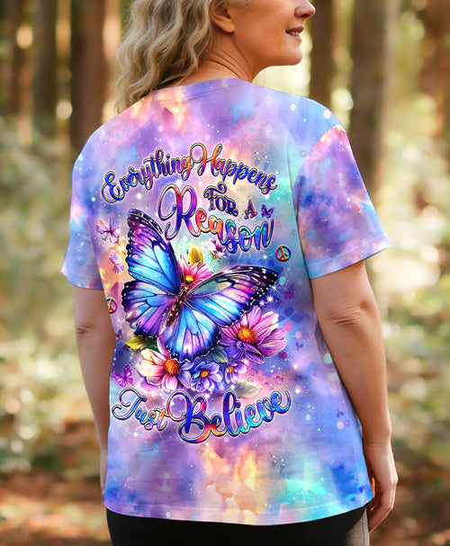 JUST BELIEVE BUTTERFLY ALL OVER PRINT  - TLHG0505263