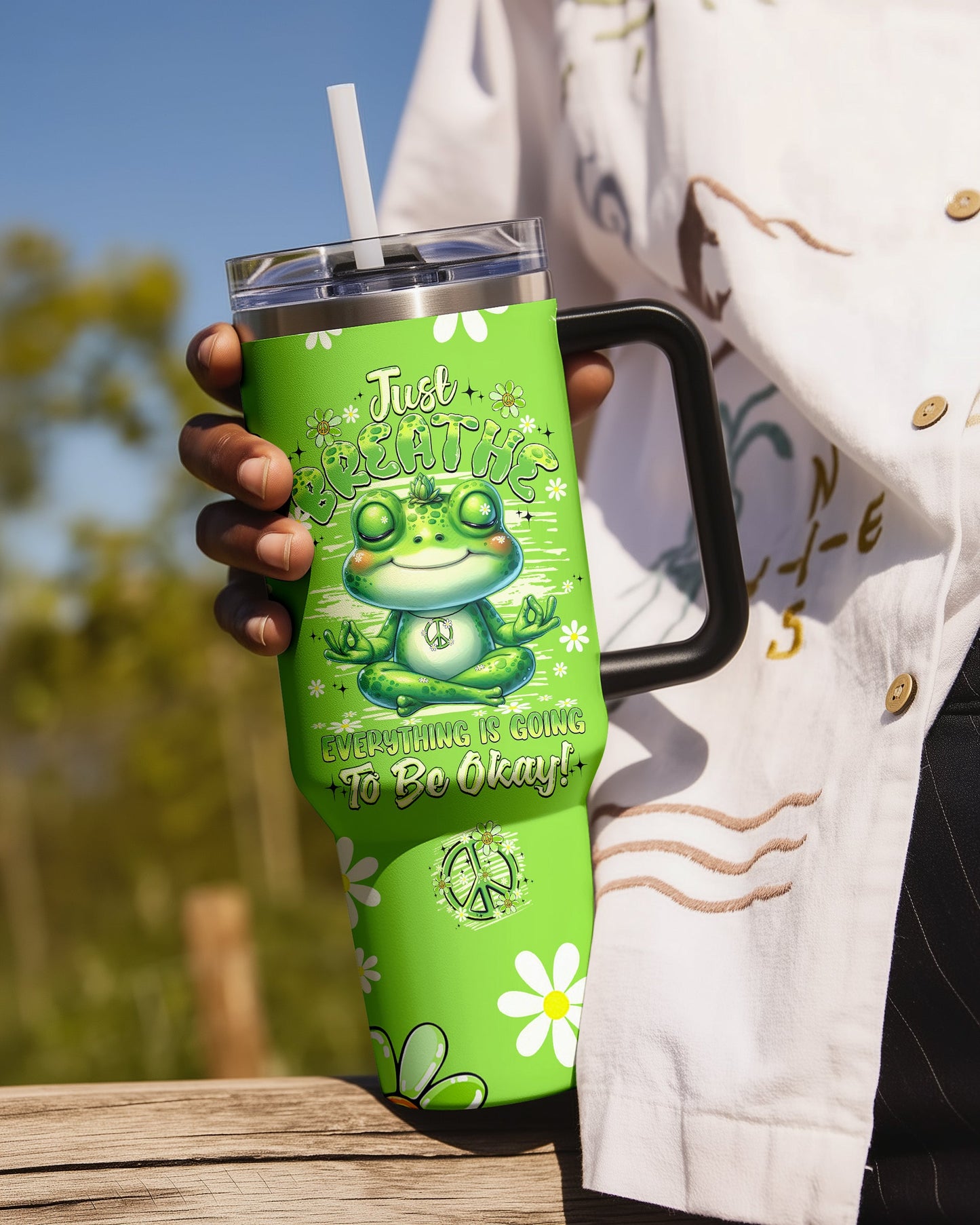 JUST BREATHE FROG TUMBLER - TYQY1304265