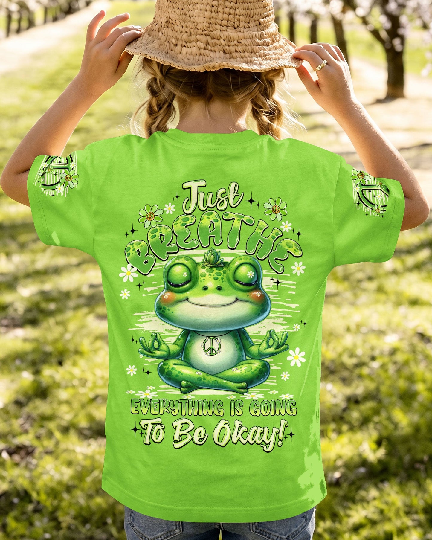 JUST BREATHE FROG KIDS ALL OVER PRINT - TYQY0506262