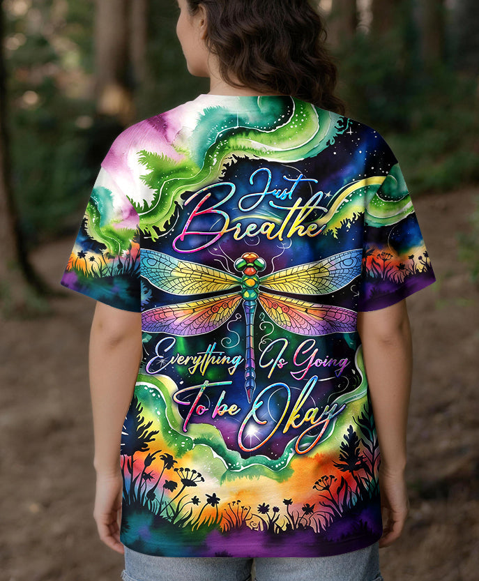 JUST BREATH DRAGONFLY ALL OVER PRINT  - TLHG0804261