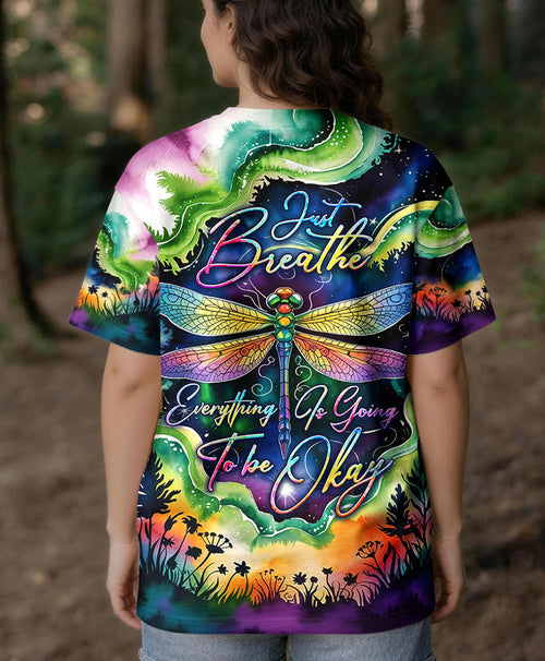 JUST BREATH DRAGONFLY ALL OVER PRINT  - TLHG0804261