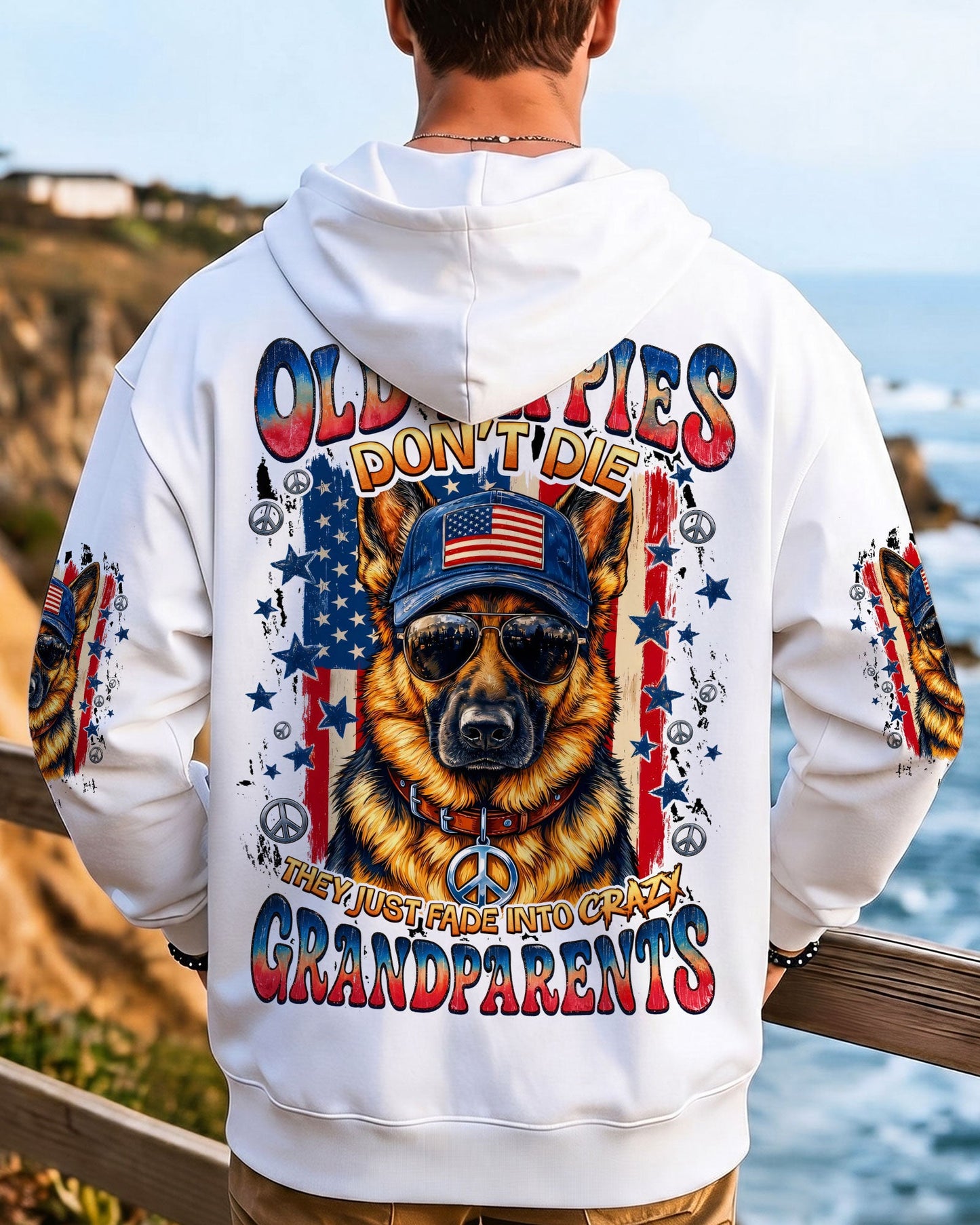 OLD HIPPIES GERMAN SHEPHERD DOG ALL OVER PRINT - TYQY0505261