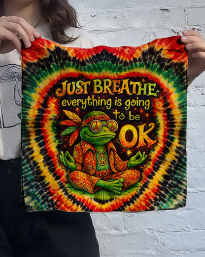 JUST BREATHE FROG SWIRL TOTE BAG - KMTM2604261