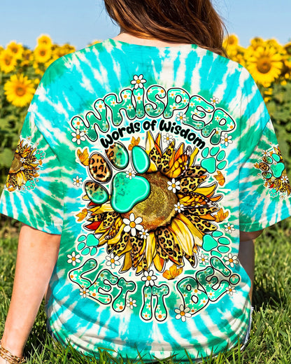 WHISPER WORDS OF WISDOM LET IT BE SUNFLOWER PAW ALL OVER PRINT - TY3005261