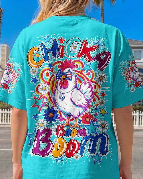 CHICKA BOOM BOOM HIPPIE CHICKEN ALL OVER PRINT - TY0406264