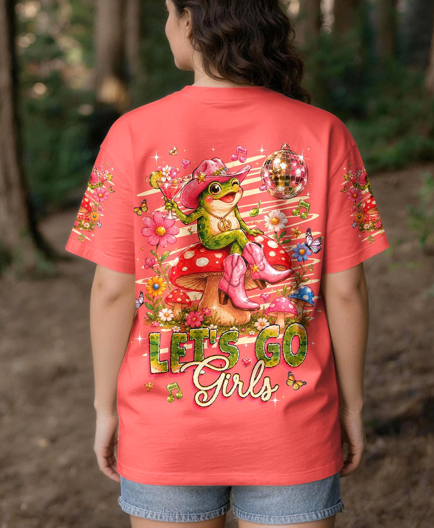 LET'S GO GIRLS FROG ALL OVER PRINT  - TLHG2705263