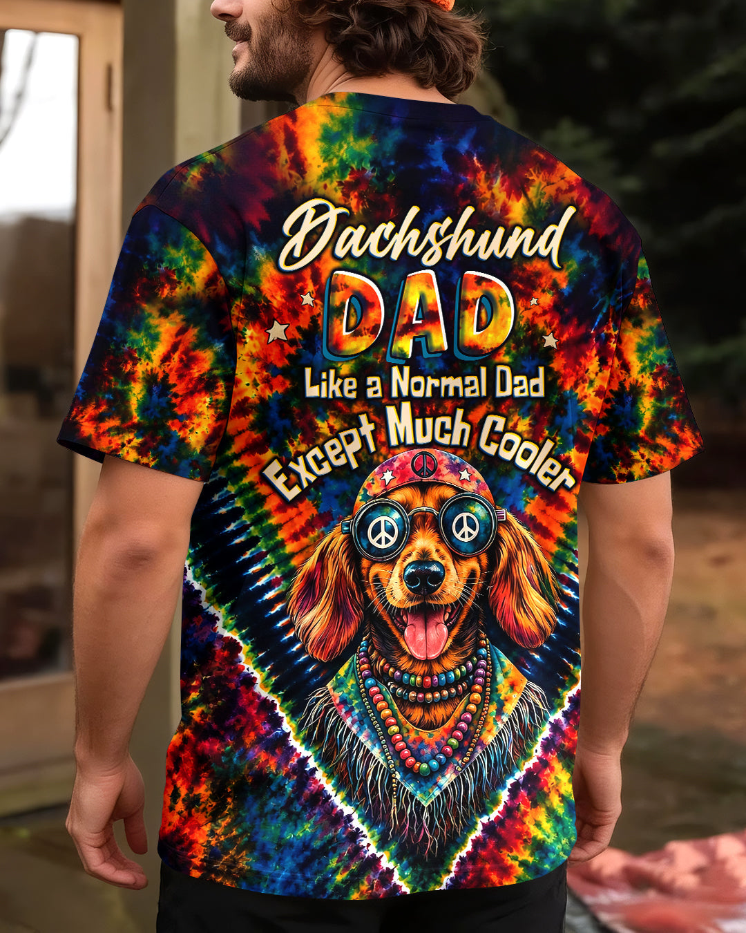 DACHSHUND DAD COOLER DOG ALL OVER PRINT - TLHG2705261