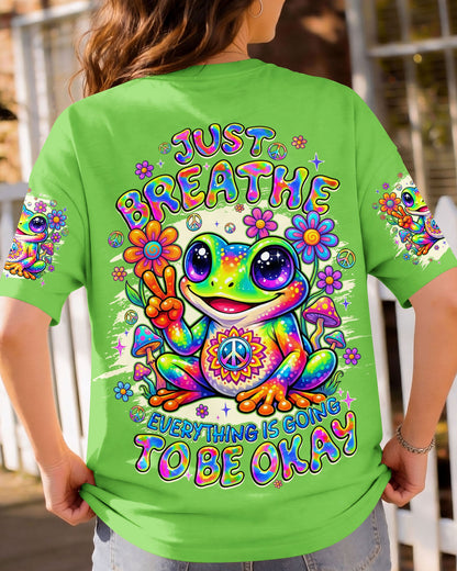 JUST BREATHE FROG ALL OVER PRINT - TYQY1605262