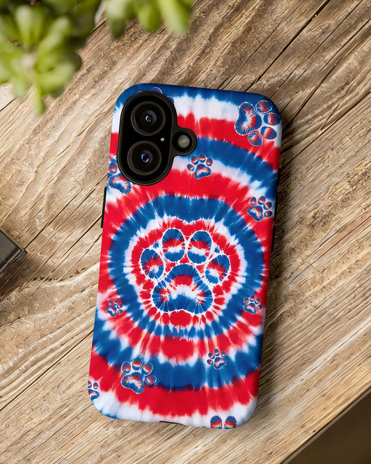 RED WHITE AND BLUE PAW PHONE CASE - TYQY2004253