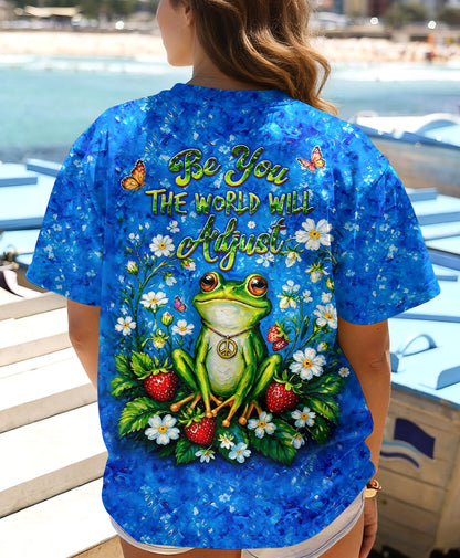BE YOU THE WORLD WILL ADJUST FROG ALL OVER PRINT - TLHG0805264