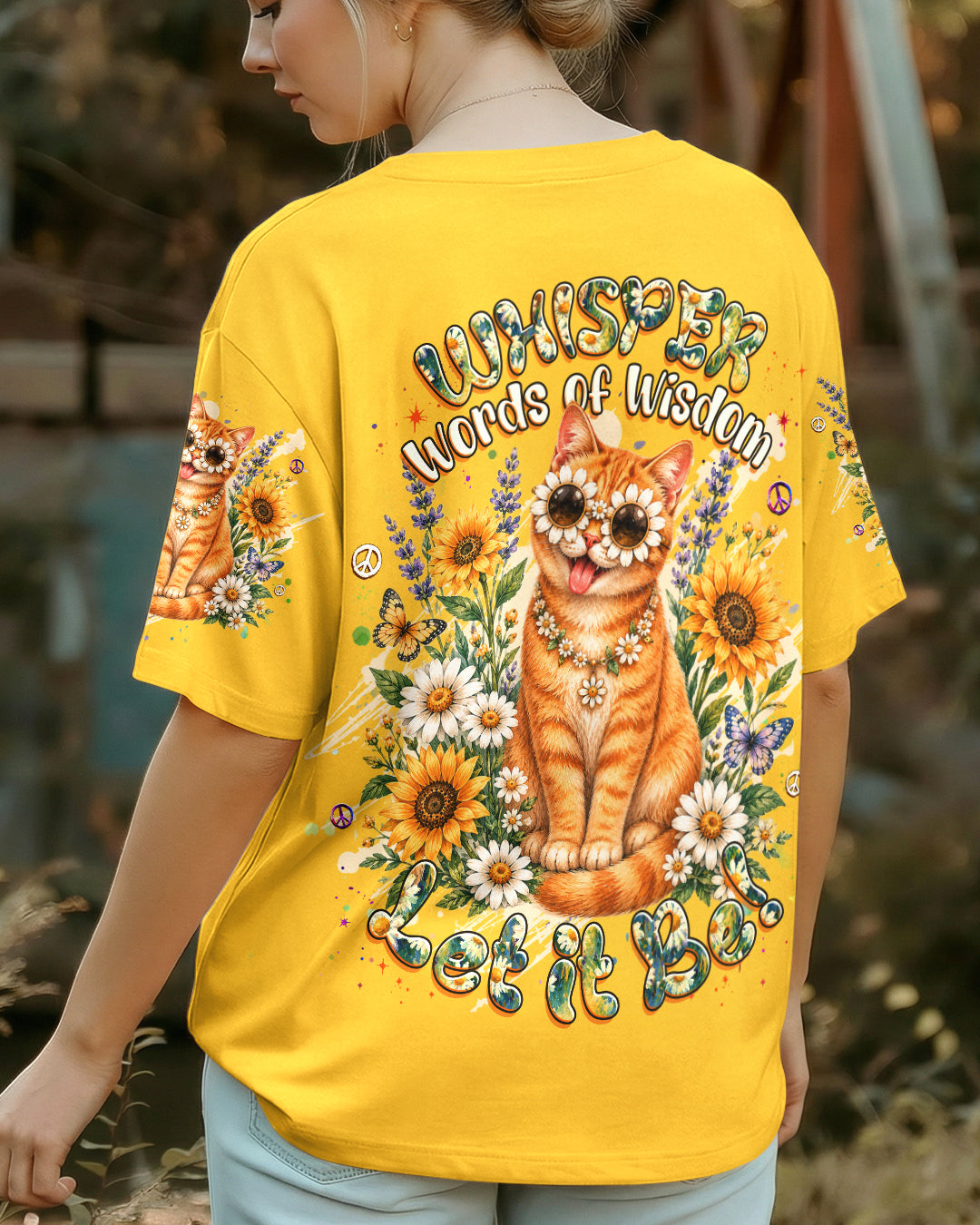 WHISPER WORDS OF WISDOM LET IT BE TABBY CAT ALL OVER PRINT - TLHG1305261