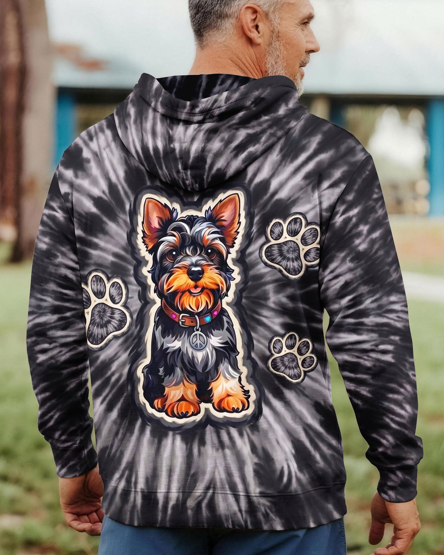 SMOKY YORKIE DOG VIBES ALL OVER PRINT - TYLN1405261