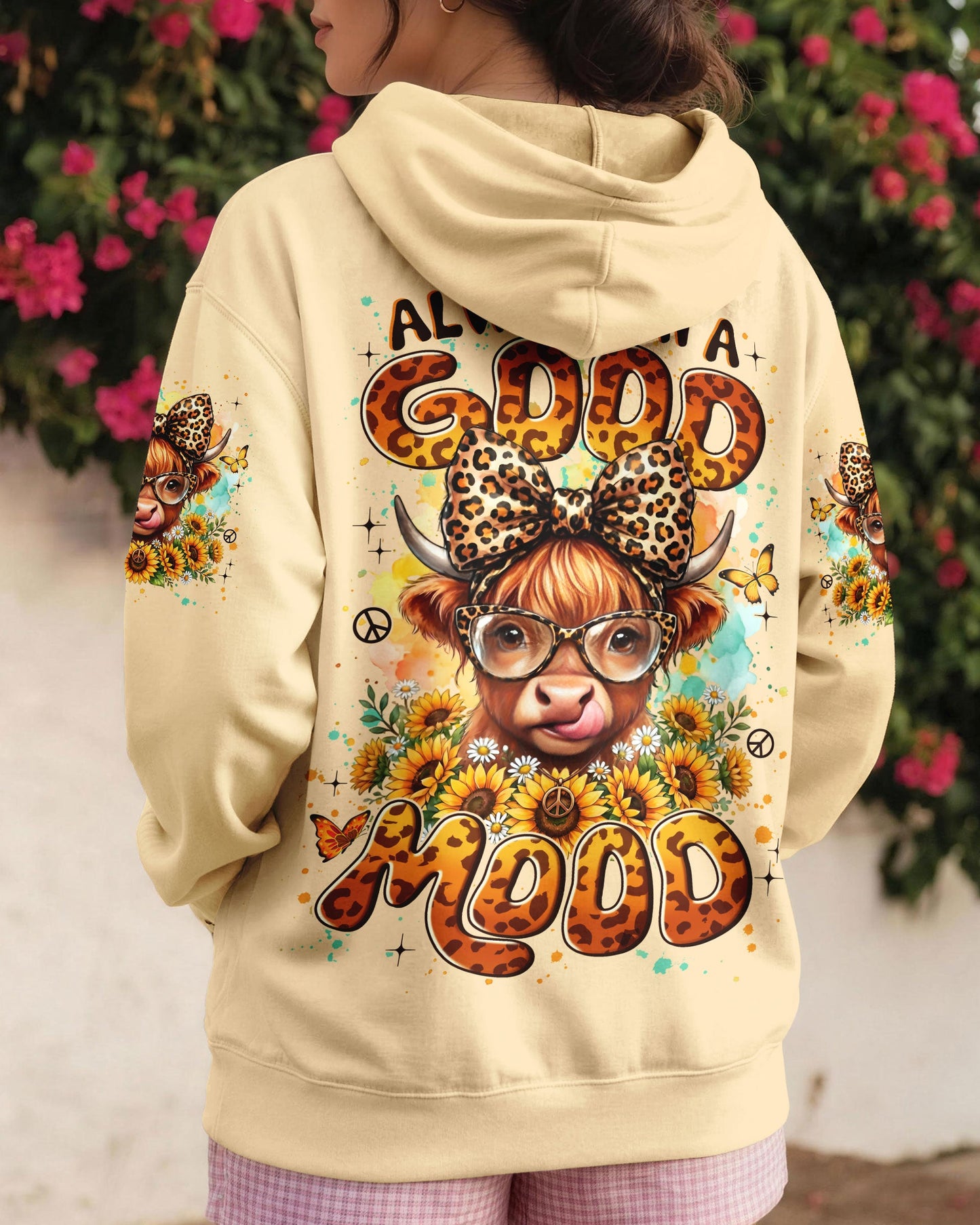 ALWAYS IN A GOOD MOOD COW ALL OVER PRINT - TYLN2105262