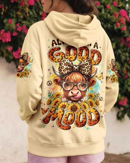 ALWAYS IN A GOOD MOOD COW ALL OVER PRINT - TYLN2105262