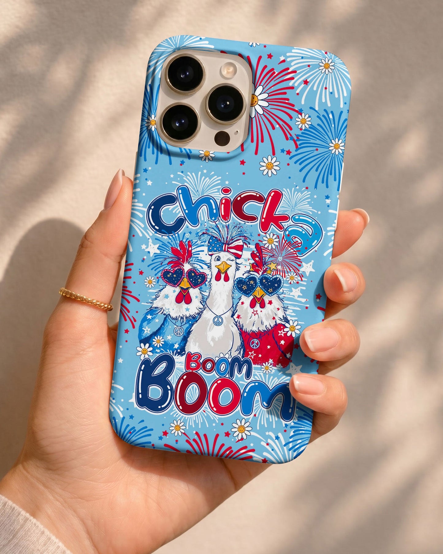 CHICKA BOOM BOOM HIPPIE CHICKEN PHONE CASE - TY0406261