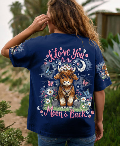 I LOVE YOU TO THE MOON AND BACK COW ALL OVER PRINT - TLHG2805261