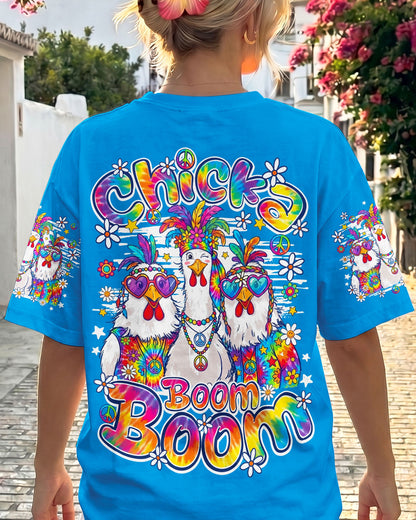 CHICKA BOOM BOOM HIPPIE CHICKEN ALL OVER PRINT - TY1306261