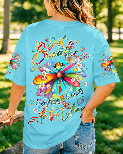 JUST BREATHE DRAGONFLY ALL OVER PRINT - TYQY3005261