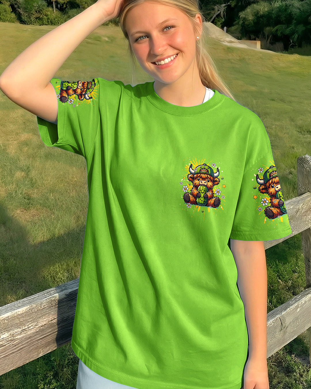 JUST DILL WITH IT COW ALL OVER PRINT - TLHG1106261