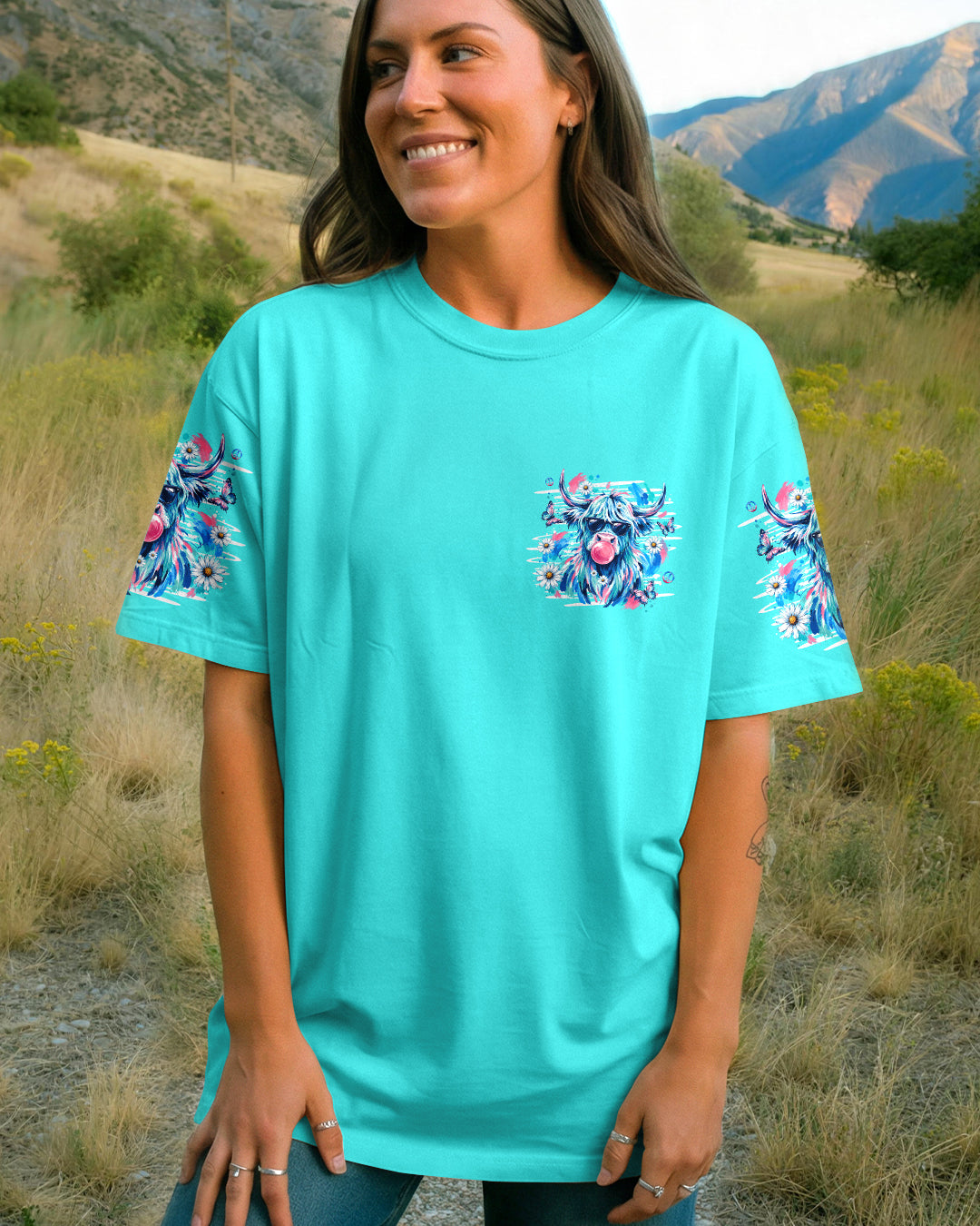 WHISPER WORDS OF WISDOM LET IT BE COW ALL OVER PRINT  - TLHG1006263
