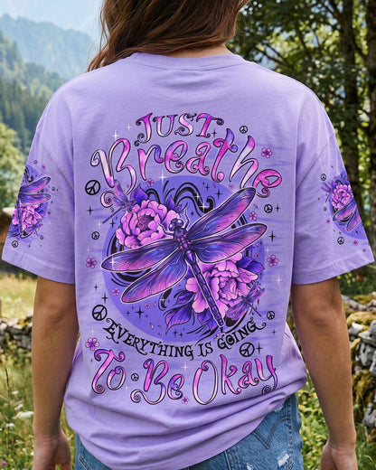 JUST BREATHE DRAGONFLY ALL OVER PRINT - TYQY2606262