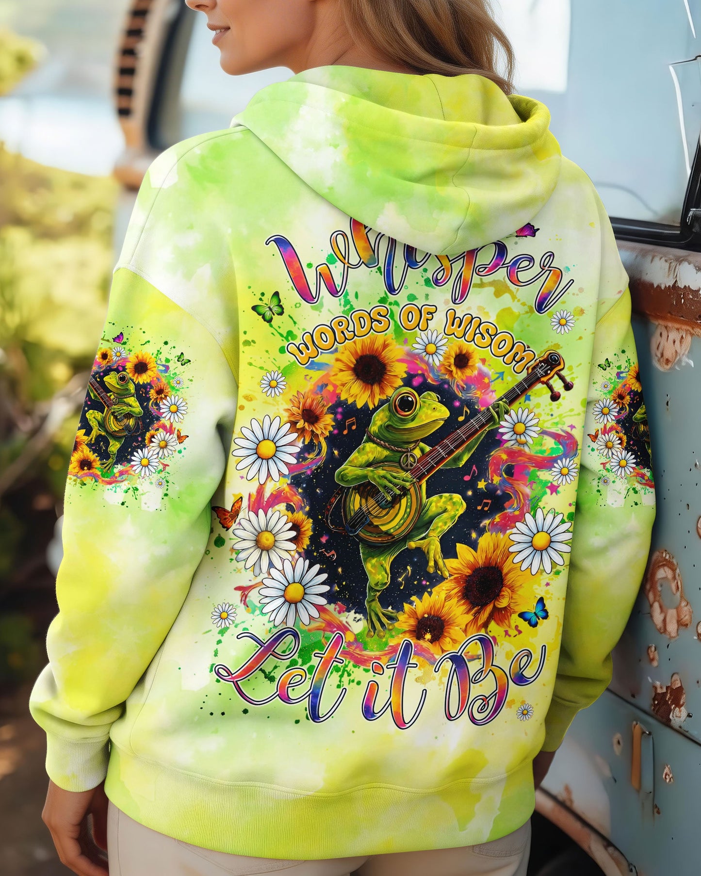 WHISPER WORDS OF WISDOM LET IT BE FROG ALL OVER PRINT - TYLN2606262