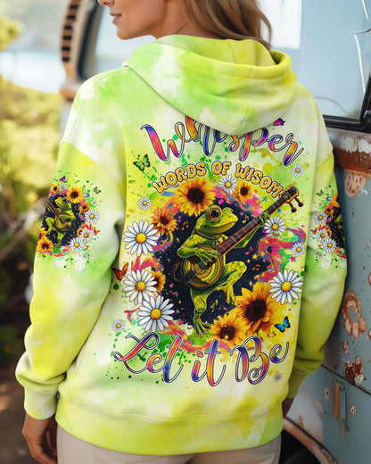 WHISPER WORDS OF WISDOM LET IT BE FROG ALL OVER PRINT - TYLN2606262