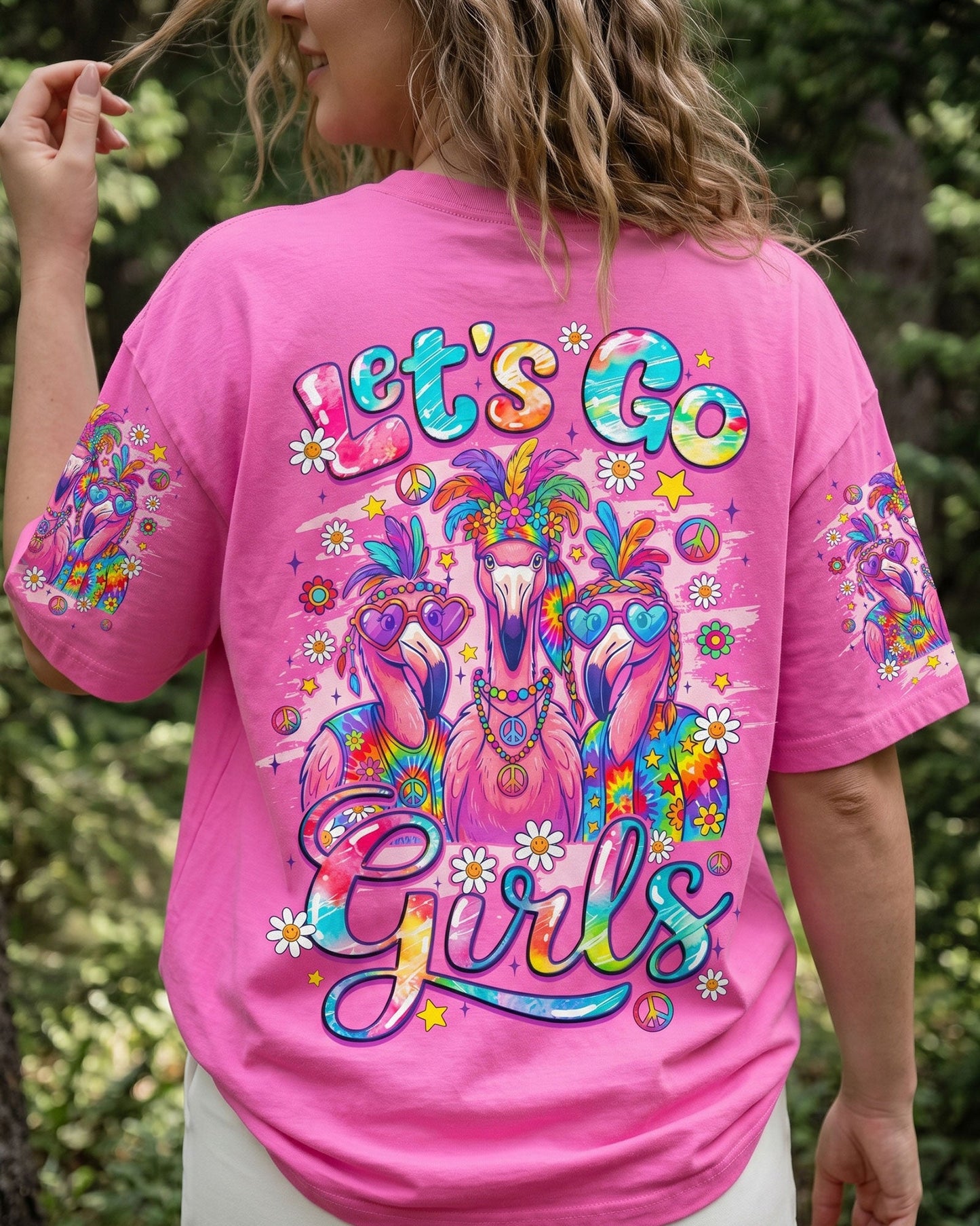 LET'S GO GIRLS FLAMINGO ALL OVER PRINT - TYQY2706261