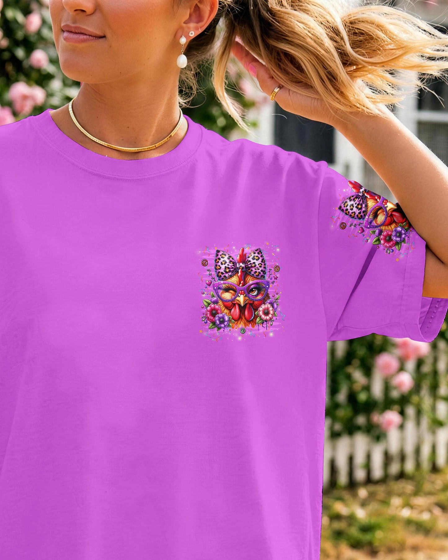RELAX WE'RE ALL CRAZY CHICKEN ALL OVER PRINT - TYLN2906263