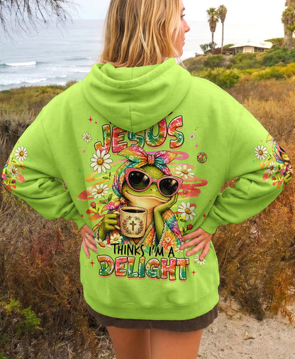 FIRST OF ALL JESUS THINKS FROG ALL OVER PRINT  - TLHG0107261