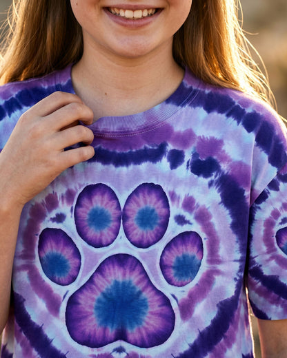 PAW PRINT PURPLE KIDS ALL OVER PRINT - TYQY1106263