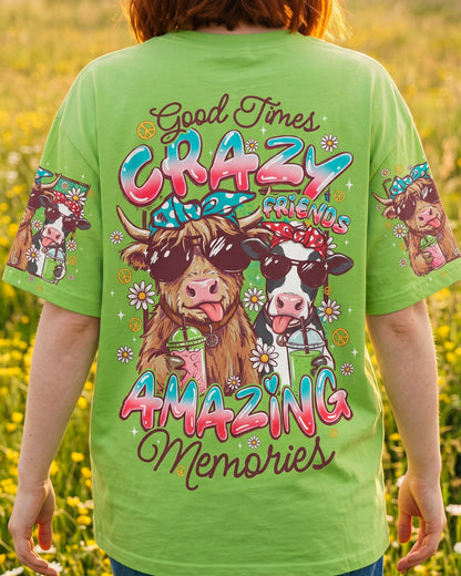GOOD TIMES CRAZY FRIENDS COW ALL OVER PRINT - TYQY3006263