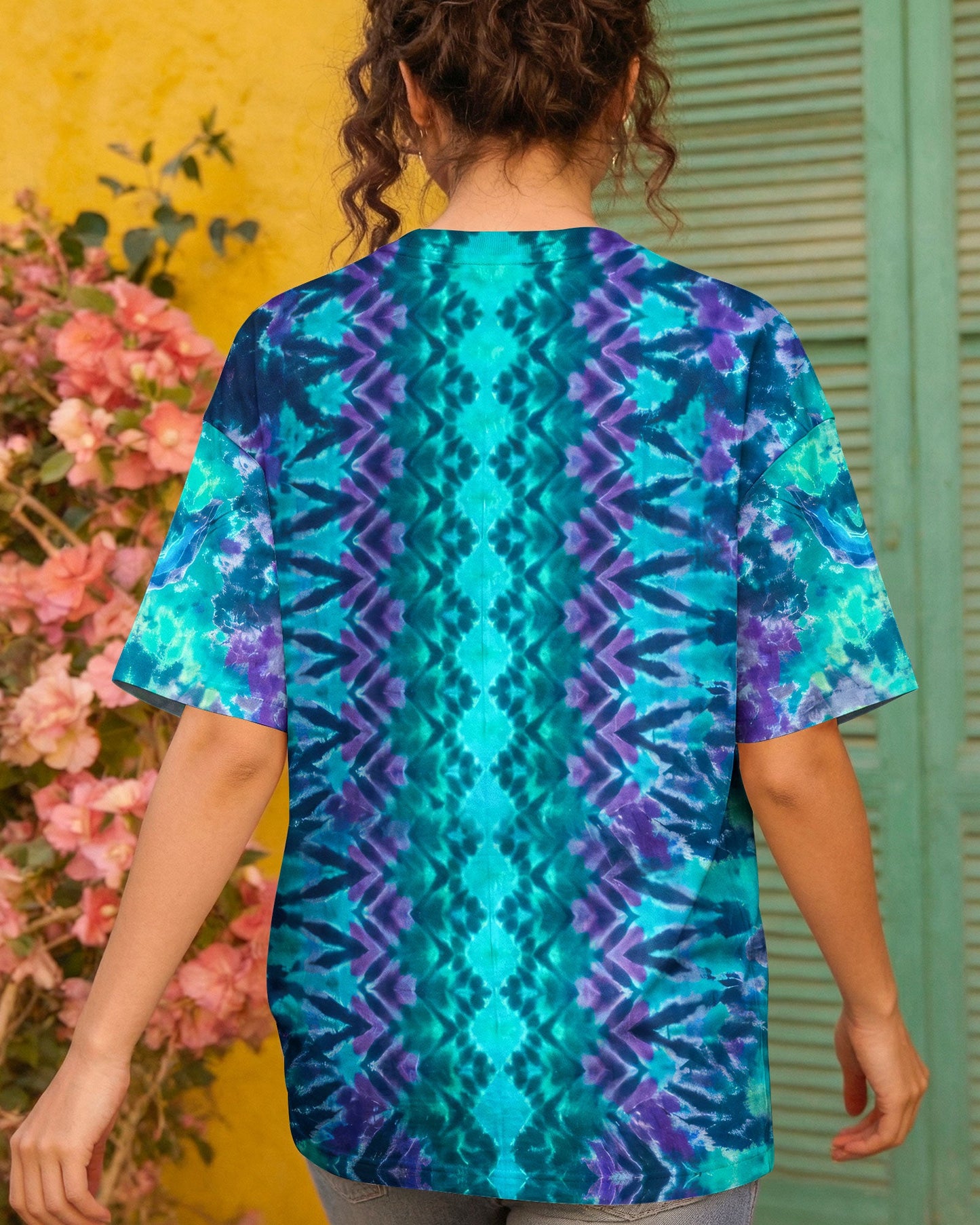 MANDALA PEACE BLUE TEAL ALL OVER PRINT - TYQY0604261