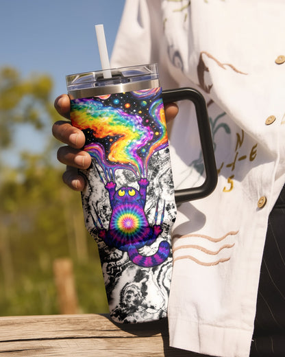 SCRATCHING CAT GALAXY TUMBLER - KMTM1004262