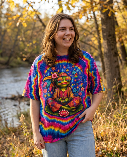 JUST BREATHE FROG SWIRL ALL OVER PRINT - KMTM2105261