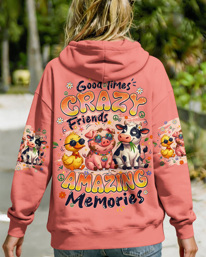 GOOD TIMES CRAZY FRIENDS AMAZING MEMORIES ALL OVER PRINT - TYQY1404262