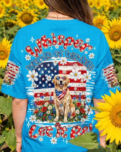 WHISPER WORDS OF WISDOM LET IT BE GOLDEN RETRIEVER DOG ALL OVER PRINT - TY2304262