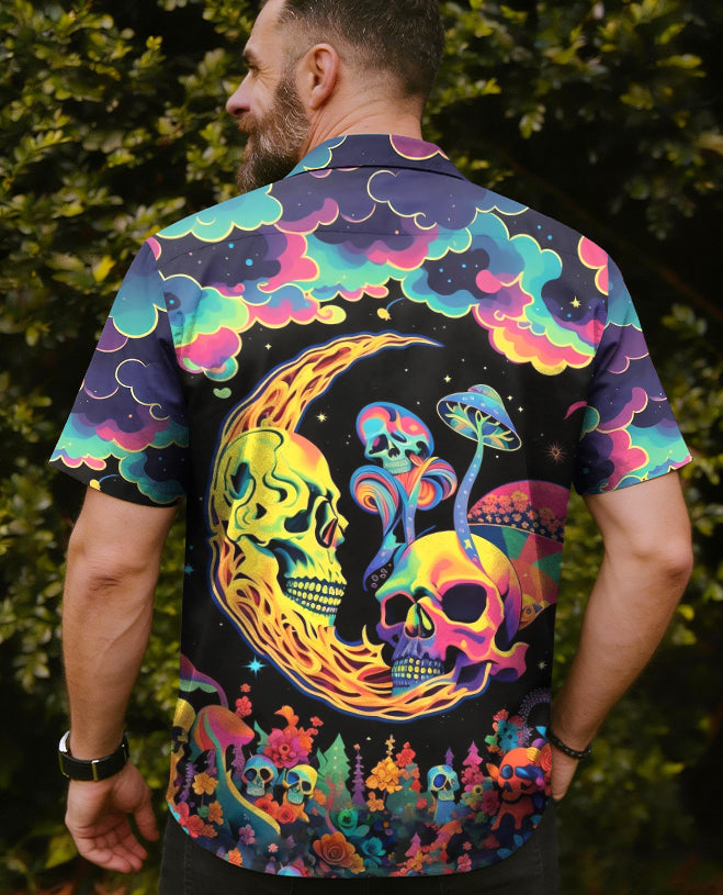 PSYCHEDELIC EYES MUSHROOM CAMP SHIRT - TLHG0604261