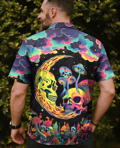 PSYCHEDELIC EYES MUSHROOM CAMP SHIRT - TLHG0604261