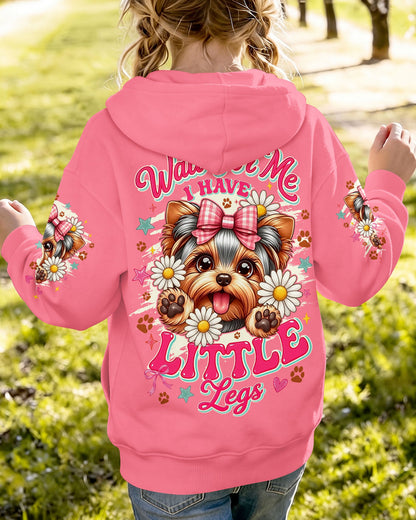 WAIT FOR ME I HAVE LITTLE LEGS YORKSHIRE TERRIER DOG KIDS ALL OVER PRINT - TYQY2805262