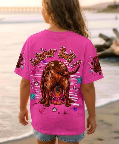 GUESS WHAT DACHSHUND DOG FUNNY KIDS ALL OVER PRINT  - TLHG2205261