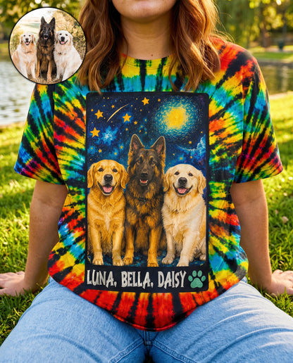 CUSTOM PET PORTRAIT GALAXY SWIRL ALL OVER PRINT - KMTM2306261