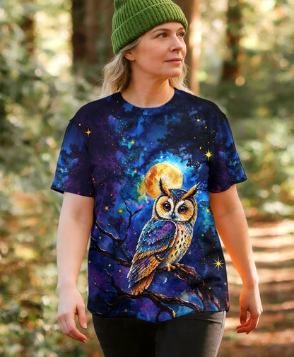HELLO DARKNESS MY OLD FRIEND OWL ALL OVER PRINT  - TLHG2404263